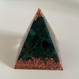 NEW! Bloodstone Organite Pyramid Crystal